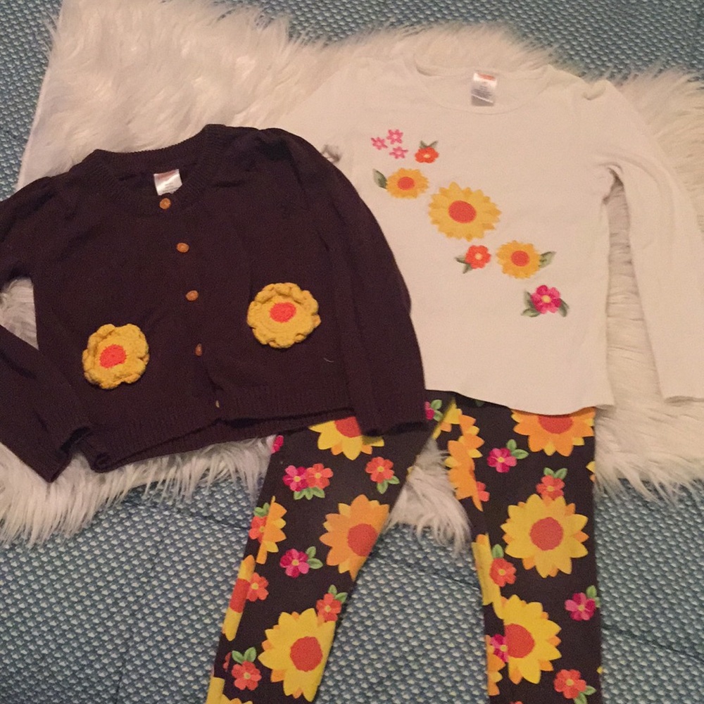 Gymboree sunflower bundle of 3....size 5t